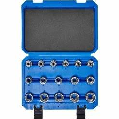 Cheapest 🔔 Tectake Coffret à outils 16 Pièces Clé à Douille Femelle 👍 -Sam Outillage STORE 4260541020349 3