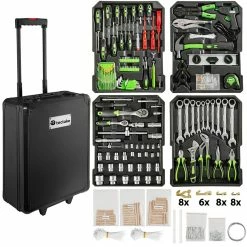 Deals 🛒 Tectake Caisse à outils 899 pièces ✔️