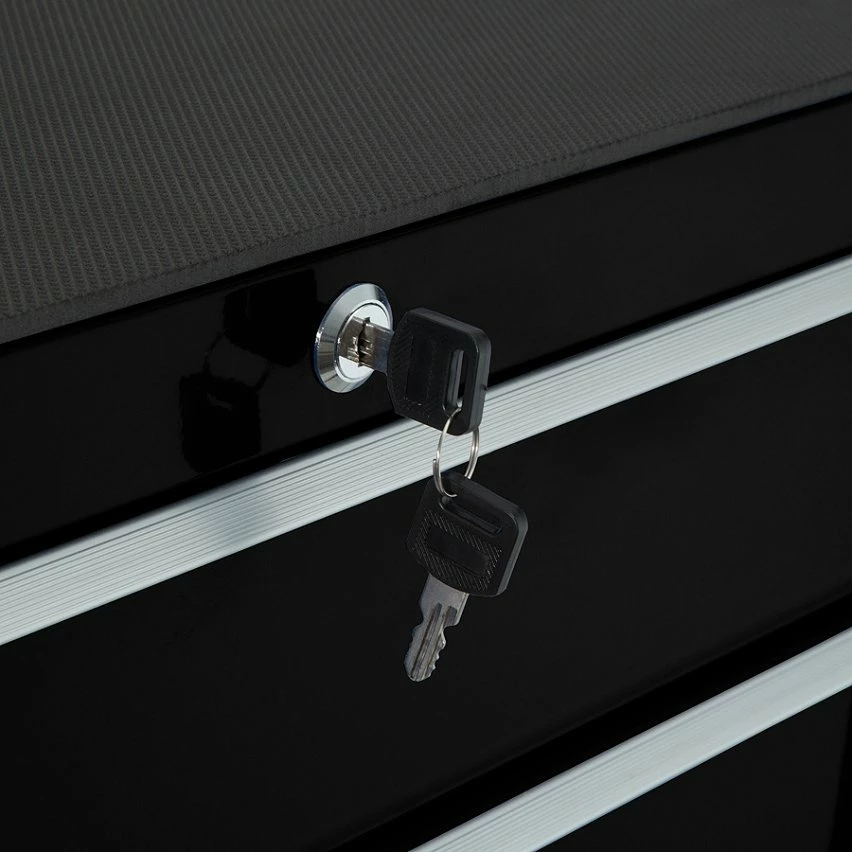 Best Sale ⭐ Tectake Servante d'atelier 5 tiroirs - noir ✨ 4 Best Sale ⭐ Tectake Servante d'atelier 5 tiroirs - noir ✨ – Image 4