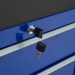 Discount ⭐ Tectake Servante d'atelier 5 tiroirs - bleu ⭐ 9 Discount ⭐ Tectake Servante d'atelier 5 tiroirs - bleu ⭐ -Sam Outillage STORE 4260552084606 4