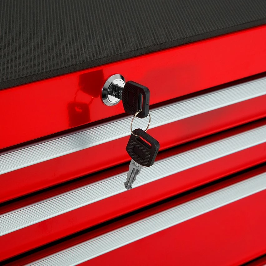 New 👍 Tectake Servante d'atelier 7 tiroirs - rouge ⭐ 4 New 👍 Tectake Servante d'atelier 7 tiroirs - rouge ⭐ – Image 4