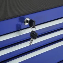 Discount ✔️ Tectake Servante d'atelier 7 tiroirs - bleu 🛒 -Sam Outillage STORE 4260552084637 4