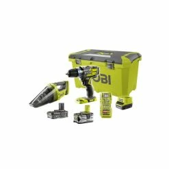 Cheap 🧨 Perceuse-visseuse à percussion RYOBI 2 vitesses 18V ONEPLUS Brushless - Aspirateur à main - 2 Batteries LithiumPlus 5,0 Ah et 2,0 Ah - 1 chargeur rap 🎁