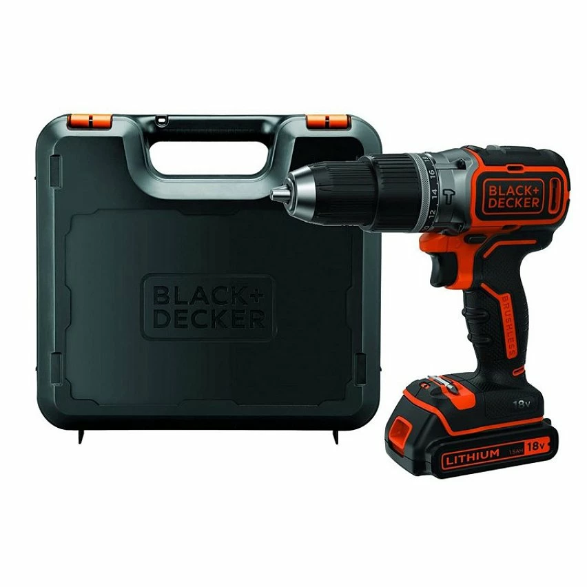 Best Pirce ⌛ Perceuse à percussion 18V Brushless Batterie lithium 1.5 Ah Black & Decker 🔔 1 Best Pirce ⌛ Perceuse à percussion 18V Brushless Batterie lithium 1.5 Ah Black & Decker 🔔