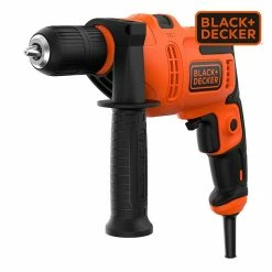 Outlet 🔥 Black & Decker Perceuse à percussion BEH200-QS BLACK et DECKER - sans batterie ni chargeur - 500W - 84402 😍