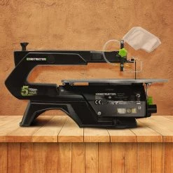 Coupon 😍 Scie à chantourner 120 W avec vitesse variable - Longueur de lame 127mm - Constructor 😀 -Sam Outillage STORE 5411074201142 5