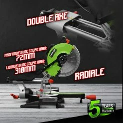 Cheapest 😍 Scie à onglets radiale 1800W - Lame 254mm 36 dents - Constructor ⌛ -Sam Outillage STORE 5411074202507 3