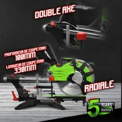 Outlet ⭐ Scie à onglets radiale 2100W - 305mm - Constructor 🌟 -Sam Outillage STORE 5411074210182 4