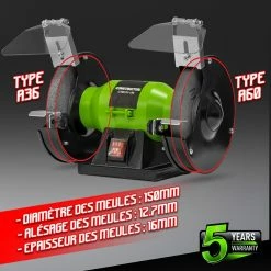 Best Sale ❤️ Touret à meuler 150W - 150mm - Constructor 🎁 -Sam Outillage STORE 5411074214579 3