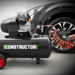 Flash Sale ✨ Compresseur à huile 100L bicylindre - 8 bars - 2.2Kw - Constructor ✔️ -Sam Outillage STORE 5411074215316 5