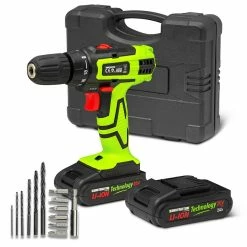 Flash Sale 🛒 Perceuse visseuse 20V lithium-2 batteries - Chargeur rapide - Constructor 😀