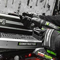 Best Sale 👏 Constructor Perceuse visseuse 18V avec percussion -2 batteries 🤩 -Sam Outillage STORE 5411074216412 5