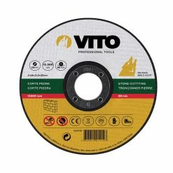 Coupon 🔥 Disque à tronçonner la pierre Diamètre 125 mm Alésage 22 mm VITOPOWER ❤️