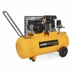 Best Sale ⭐ Compresseur à courroie 100L 8 bar 1900W 230V AC 2.5 CV VITO 🌟