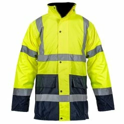 Brand new 🎁 Blouson haute visibilité Jaune fluo Bande réfléchissante VITO SECURITY 100% polyester Taille XXL ✨