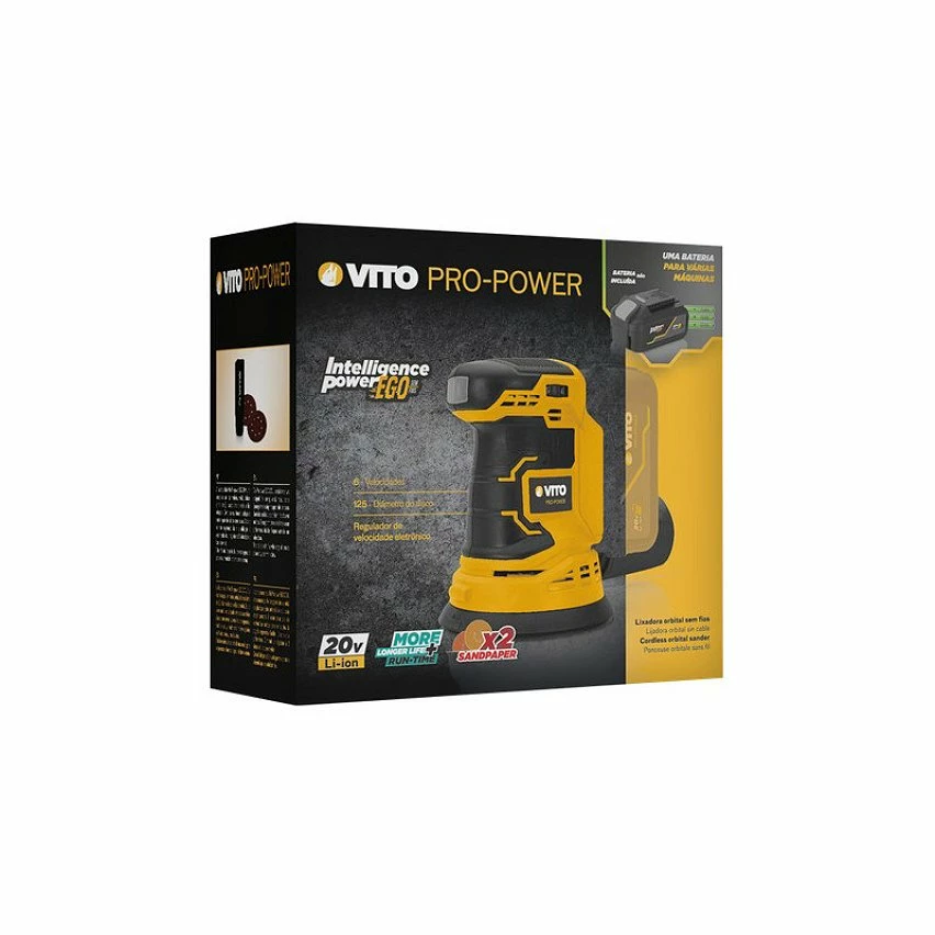 Hot Sale 🥰 Ponceuse sans fil Excentrique Orbitale 125mm 20V Sans batterie ni chargeur VITO EGO LI ✨ 4 Hot Sale 🥰 Ponceuse sans fil Excentrique Orbitale 125mm 20V Sans batterie ni chargeur VITO EGO LI ✨ – Image 4