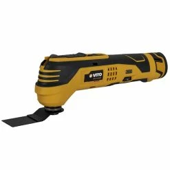 New ✔️ Ponçeuse sans fil 12V Batterie lithium Outil Polyvalent 3 en 1 Ponçage Coupe Raclage VITO Mallette + Accessoires 🌟 -Sam Outillage STORE 5604612708320 6