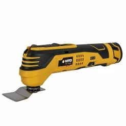 New ✔️ Ponçeuse sans fil 12V Batterie lithium Outil Polyvalent 3 en 1 Ponçage Coupe Raclage VITO Mallette + Accessoires 🌟 -Sam Outillage STORE 5604612708320 7