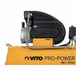Cheapest 🔥 Compresseur d'air 50L Silencieux 10 bar VITO 145 PSI 2.5 CV Débit 206 L/min ⌛ -Sam Outillage STORE 5604612710750 5