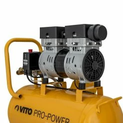 Flash Sale 🌟 Compresseur d'air Silencieux 24L 8 bar 1CV 750W VITO Soupape de sécurité Protection thermique 💯 -Sam Outillage STORE 5604612711092 7