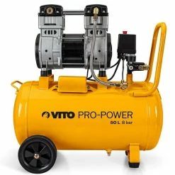 Best Pirce 🔔 Compresseur d'air Silencieux 50L 1.5 CV 1100W VITO 8 bar 🔥