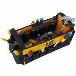 Cheapest 😍 Sac à outils 12L Caterpillar Polyester / PVC 1 poche intérieure 16 poches extérieures 😉 -Sam Outillage STORE 5711013109684 4