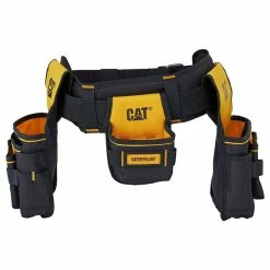 Best reviews of 🎁 Porte outils professionnel ceinture bricolage Caterpillar Sangle rembourée 3 poches Taille réglable 😍