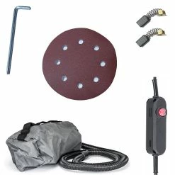 Best Pirce 😍 Monmobilierdesign Ponceuse plâtre à main 1400W LED 360° sac et 12 disques de ponçage 🔥 -Sam Outillage STORE 5902565276867 4