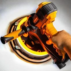 Best Pirce 😍 Monmobilierdesign Ponceuse plâtre à main 1400W LED 360° sac et 12 disques de ponçage 🔥 -Sam Outillage STORE 5902565276867 7