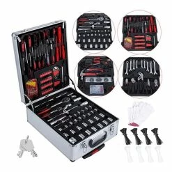 Hot Sale 😀 Valise outils et accessoires malette en aluminium avec roulettes 999 pièces HobbyTech 🧨