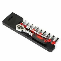 Best reviews of 💯 Lot de Cliquets et Douilles 6 pans Chrome Vanadium 1/4" , 1/2" et 3/8" Lot de 37 outils HobbyTech ✔️