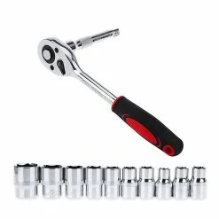 Brand new 😉 Cliquet 1/4" et douilles 6 pans Chrome Vanadium Lot de 13 pièces HobbyTech 🎉 -Sam Outillage STORE 7141253338359 3