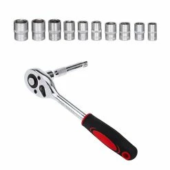 Best reviews of 💯 Lot de Cliquets et Douilles 6 pans Chrome Vanadium 1/4" , 1/2" et 3/8" Lot de 37 outils HobbyTech ✔️ -Sam Outillage STORE 7141253338755 2 1