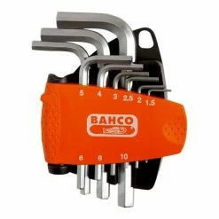Brand new 🛒 BAHCO - Jeu de clés mâles 6 pans, métriques, finiti nickel et support compact - 9 pc 🔥