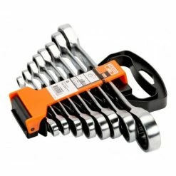 Best deal 👍 BAHCO - Jeu de clés polygonales à cliquet métriques - 8 pcs/support en plastique 💯