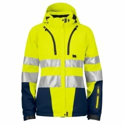 Flash Sale 🔥 Projob 6424 PARKA HV SOFTSHELL DOUBLEE FEMME - EN ISO 20471 CLASSE 3/2 🛒 -Sam Outillage STORE 7316220606896 1
