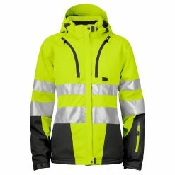 Flash Sale 🔥 Projob 6424 PARKA HV SOFTSHELL DOUBLEE FEMME - EN ISO 20471 CLASSE 3/2 🛒