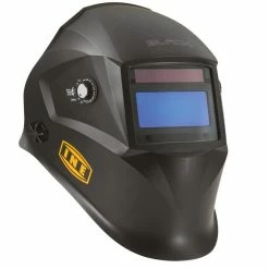 Promo 🎉 INE Cagoule de soudure LCD BLACK 4/13 Masque de soudure automatique fonction Meulage Alimentation Piles et Solaire 🔔