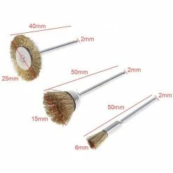 Hot Sale 😍 Tophomer 36pcs Brosse Roue de Polissage à fils d'acier Métal laiton, Brosses Pour Perceuse Outils Fil Inoxydable Métallique Rotatifs 🛒 -Sam Outillage STORE 8414852266996 3