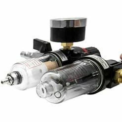 Promo 🔔 Tophomer 1.5MPa Filtre Régulateur Pression Huile/Eau Séparateur Piège Aérographe, Régulateurs Filtre Source air avec Manomètre 🌟 -Sam Outillage STORE 8414852267726 4