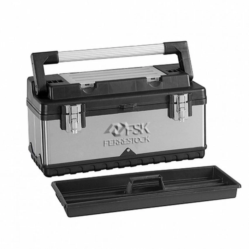 Best reviews of 😉 Boîte à outils Ferrestock Acier inoxydable métallique (50,5 x 23 x 25,5 cm) 🧨 1 Best reviews of 😉 Boîte à outils Ferrestock Acier inoxydable métallique (50,5 x 23 x 25,5 cm) 🧨