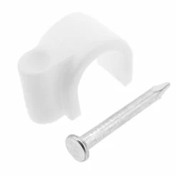 Top 10 😍 BeMatik Clips pour pour câble rond 7 mm lot de 15 unités de pince à ongles blanc 👏 -Sam Outillage STORE 8434852045414 7