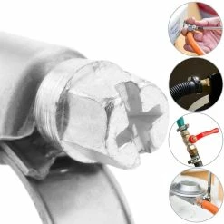 New 🔔 BeMatik Collier métallique W2 réglable 20-32mm 2 unités ✨ -Sam Outillage STORE 8434852045490 3