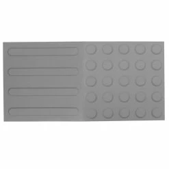 Best reviews of 🎉 PrimeMatik Pavé revêtement de sol tactile pour personnes aveugles 40x40cm avec cercles d'arrêt gris 10-pack ✔️ -Sam Outillage STORE 8434852046381 4 1