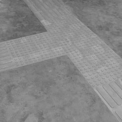 Outlet 🎉 PrimeMatik Pavé revêtement de sol tactile pour personnes aveugles 40x40cm avec lignes d'avance gris 10-pack ✨ -Sam Outillage STORE 8434852046381 6 2