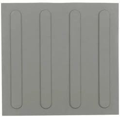 Flash Sale 👏 PrimeMatik Pavé revêtement de sol tactile pour personnes aveugles 25x25cm avec lignes d'avance gris 10-pack 🥰