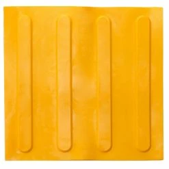 Hot Sale ✨ PrimeMatik Pavé revêtement de sol tactile pour personnes aveugles 30x30cm avec lignes d'avance jaune 10-pack 💯