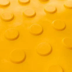 Best deal 👏 PrimeMatik Pavé revêtement de sol tactile pour personnes aveugles 25x25cm avec cercles d'arrêt jaune 10-pack 👏 -Sam Outillage STORE 8434852046442 3 1