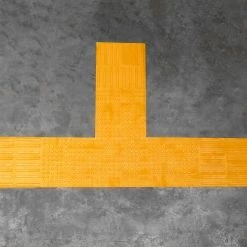 Hot Sale ✨ PrimeMatik Pavé revêtement de sol tactile pour personnes aveugles 30x30cm avec lignes d'avance jaune 10-pack 💯 -Sam Outillage STORE 8434852046442 7