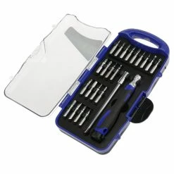 Wholesale 😉 BeMatik Jeu de 21 tournevis de précision interchangeables à rotation CrV ❤️